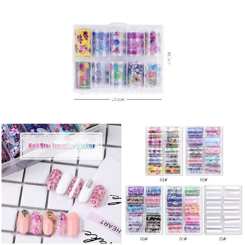 Women Nail Art Star Transfer Sticker DIY Manicure Nail Decal Accessories HJL2019