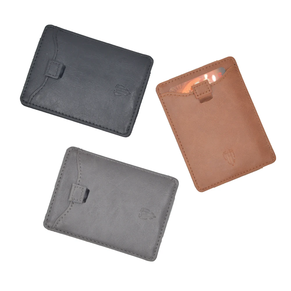 Кошелек для кредитных карт с rfid защитой тонкий мужской бумажник из искусственной