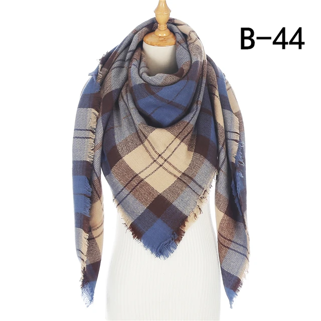 Designer 2021 knitted spring winter women scarf plaid warm cashmere scarves shawls luxury brand neck bandana pashmina lady wrap b44