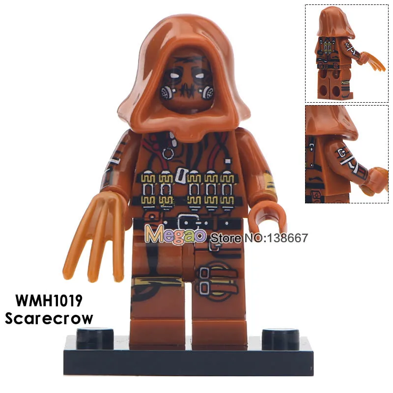 50 шт./лот строительные блоки зомби Робин Deathstroke Wonder Woman Harley Quinn подарок для детей игрушки - Цвет: Серебристый