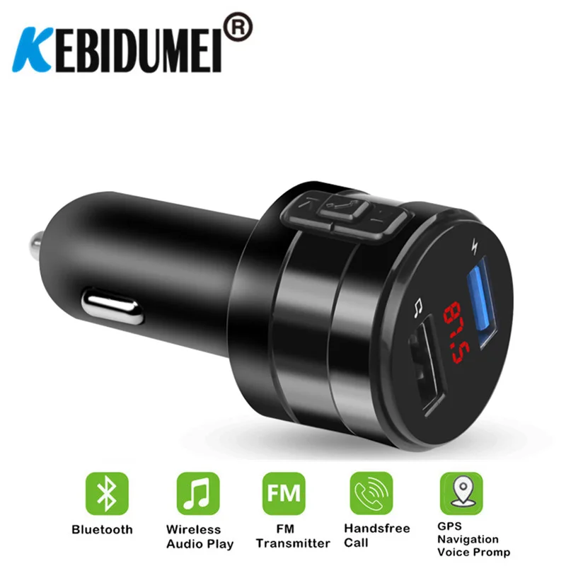 Автомобильный Bluetooth FM передатчик модулятор 3 1 А два usb порта автомобильное