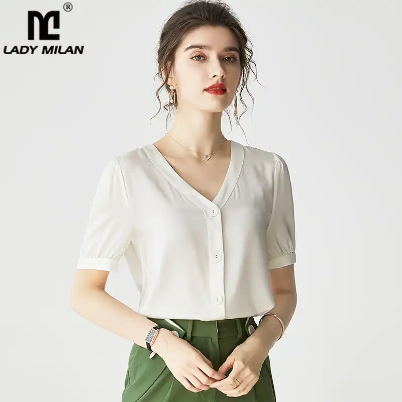 Blusa feminina seda Clearance