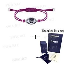 New POWER COLLECTION EVIL EYE Bracelet Joker Easy Lined Purple Rope Lucky Evil Eye Pattern Women Fashion Romantic Bracelet