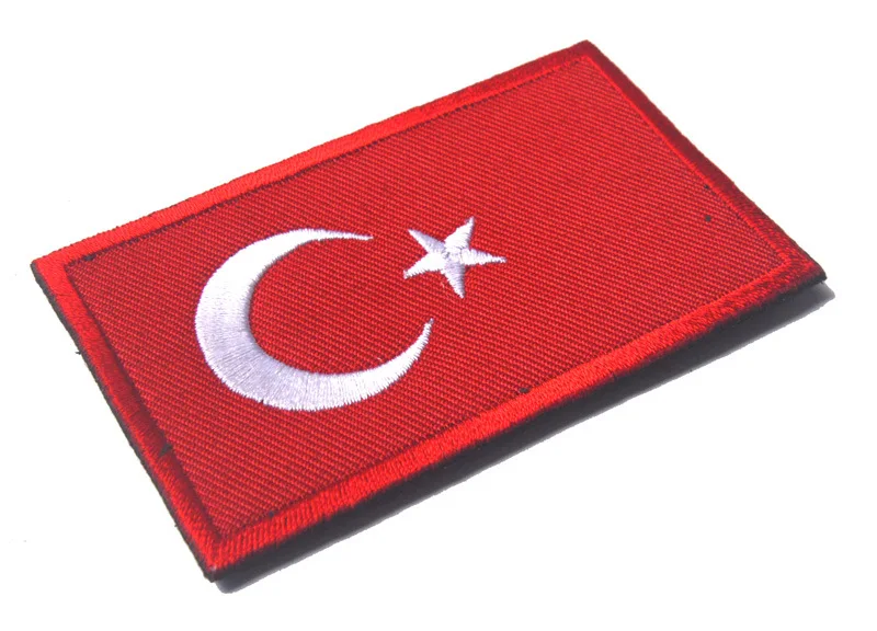 Нашивка с надписью «Asia Flag Turkey» тканевая наклейка на липучке