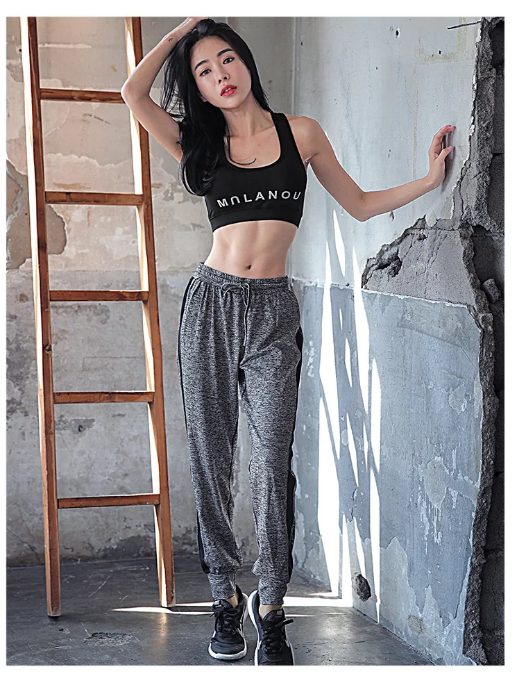 South Korea New Style Yoga Clothes WOMEN'S Suit Running Fitness Sports Three-piece Set Quick-Dry Hoodie Harem Closing Trousers