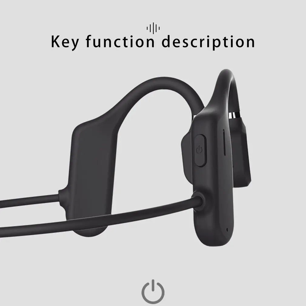 Bluetooth 5 0 Wireless Headphones Bone Conduction Earphone Outdoor Sports Headset with Microphone Handsfree Headsets