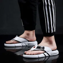 Мужские шлепанцы; коллекция года; сезон лето; новые стильные сандалии; нескользящие шлепанцы; трендовые мужские сандалии в Корейском стиле