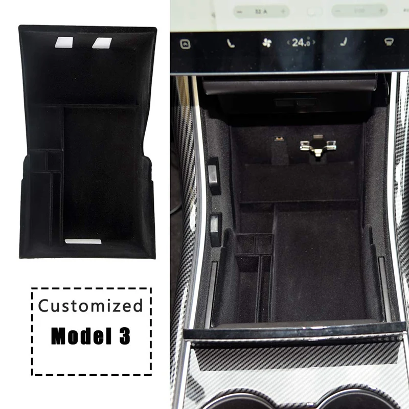 Автомобильный органайзер для центральной консоли лоток Tesla Model 3 2017 2019 аксессуары