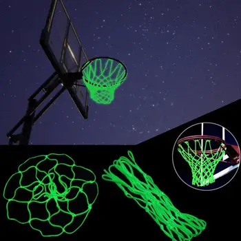 

45cm Nylon Yellow Luminescence Athletic Sports Basket Net Backboard Basketball Field Outdoors Basketball Net Match Luminoso