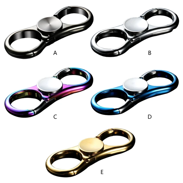 Fidget Spinner Hand Spinner Metal EDC Blue Car Key Chain Pendant Key Ring Handspinner Antistress Toys 3
