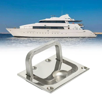 

Boat Pull Hatch Latch Lift Ring Handle Flush Mount Stainless Steel 76 x 56mm