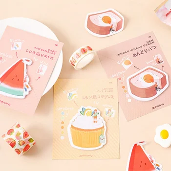 

Fruit Cake Bread Dessert Series Memo Pad N Times Sticky Notes Escolar Papelaria School Supply Bookmark Label