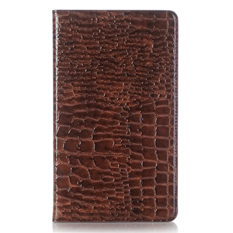 brown Чехол-подставка для Samsung Galaxy Tab A 8,0 T290 SM-T290 T295 T297 S-Pen cover TabA 8 из крокодиловой кожи, жесткий чехол для планшета - Цвет: brown
