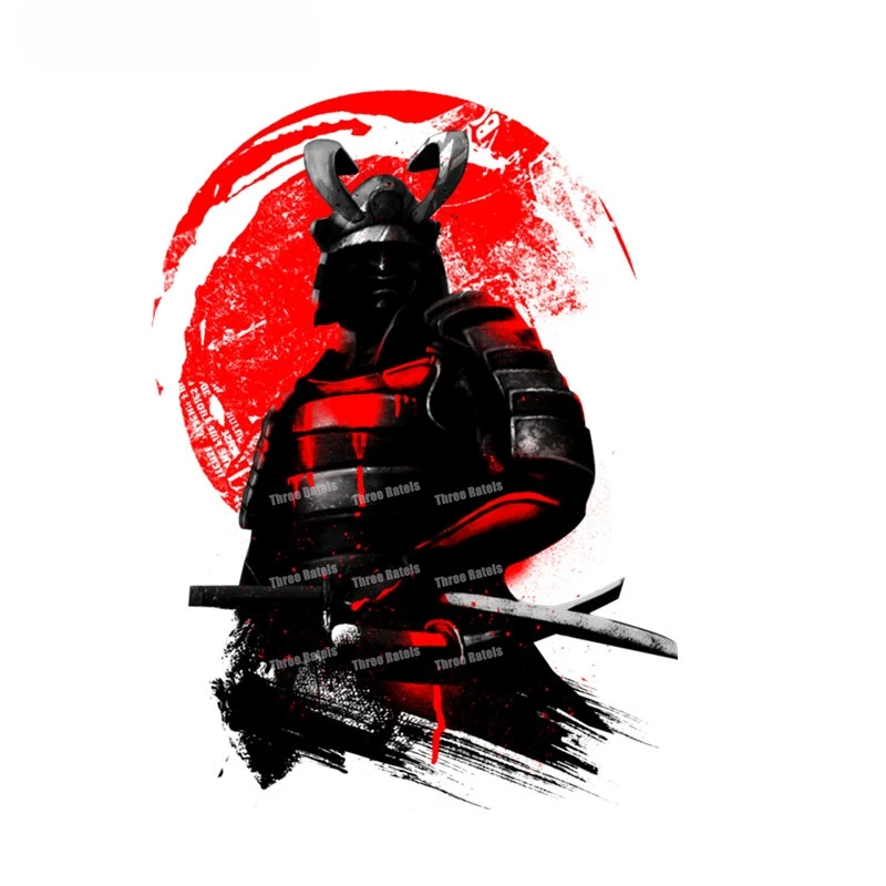 Забавные автомобильные наклейки и Samurai с демоном водонепроницаемые для бампера