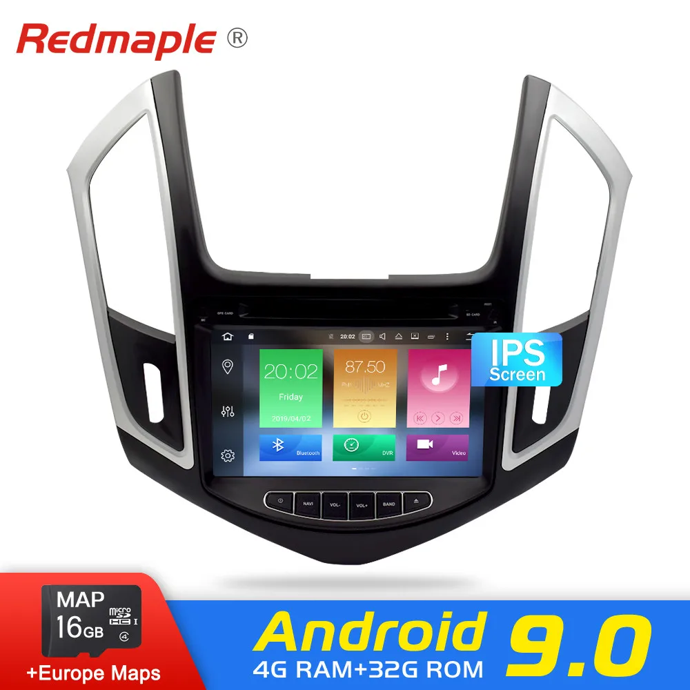 IPS 4 ГБ Android 9 0 Автомобильный dvd Радио GPS навигация мультимедийный стерео головное
