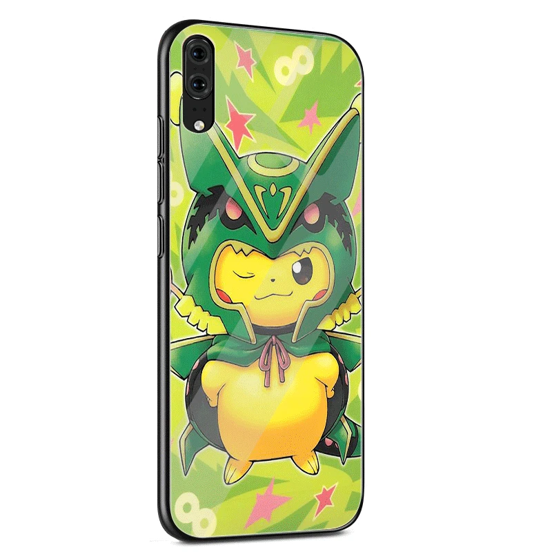 G8 Стеклянный Чехол для мобильного телефона huawei P30 P20 P Smart P10 Y6 7A Y9 Honor 8X9 10 mate 20 Pro Lite Cover cool pokemons pika - Цвет: G8