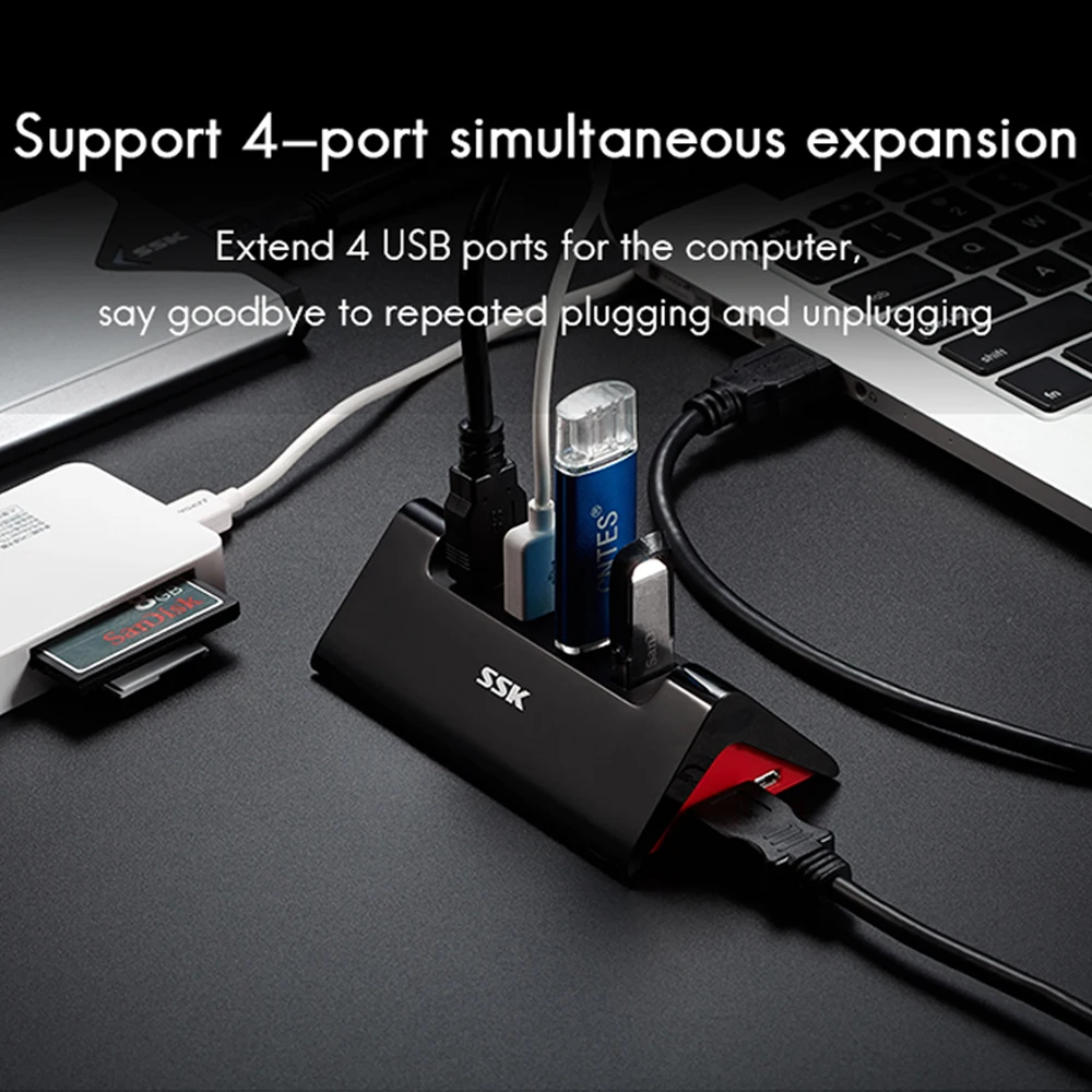 Usb хаб SSK 3 0 Multi USB 2 Hub Высокоскоростной 4 портовый концентратор usb разветвитель