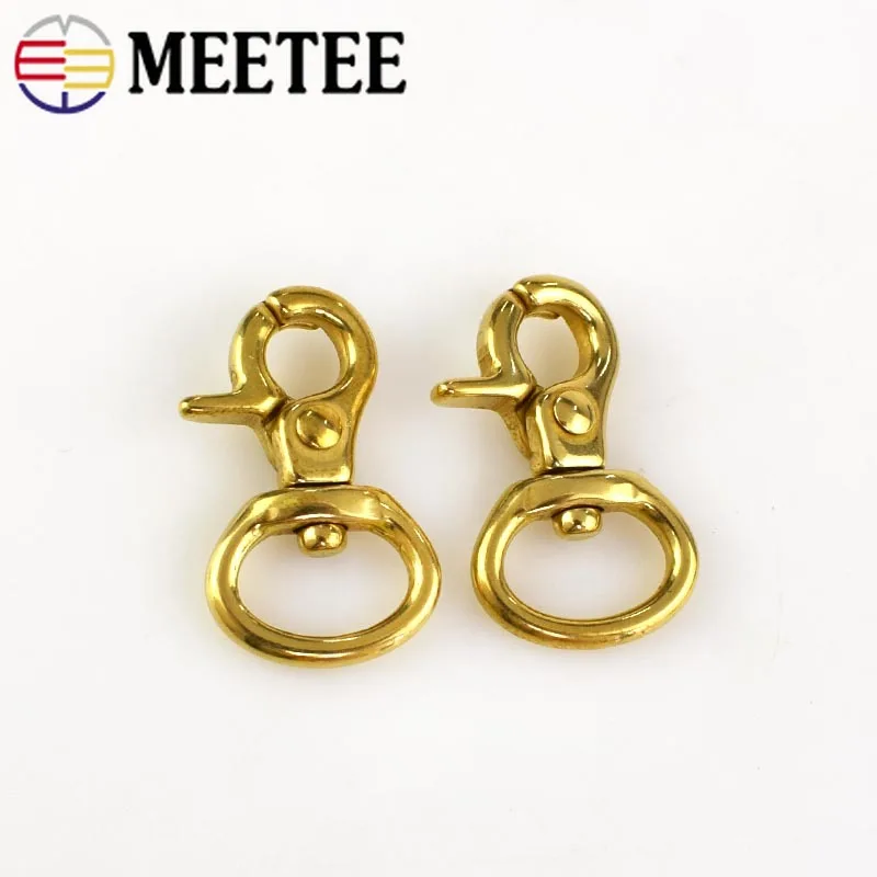 2/4/10pcs Solid Brass Bag Buckle Metal Dog Collar Webbing Snap Hooks Handbags Strap Clasp Hardware Accessories ZK878 | Дом и сад