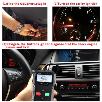 

OBD2 Auto Diagnostic Scanner Engine Code Reader Car Universal Scanner for KONNWEI KW590 ELM327 Car Diagnostics