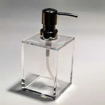 

Empty Acrylic Hand Sanitizer Bottle Liquid Soap Lotion Shampoo Subpackaging Bottle Useful Press Pump Bottle for Home (400ml)