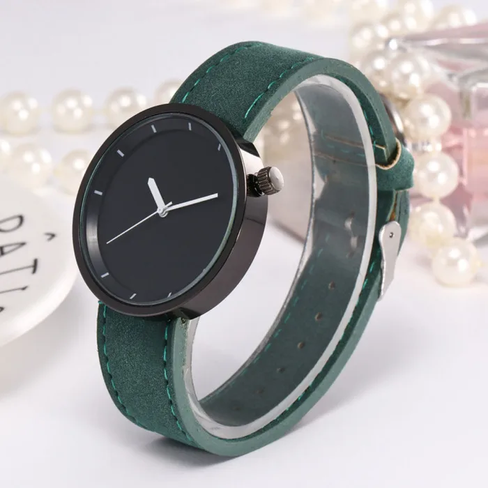 Men Casual Quartz Watches Fashion Handsome Watches Round Dial Leather Strap Couple Watches LL@17