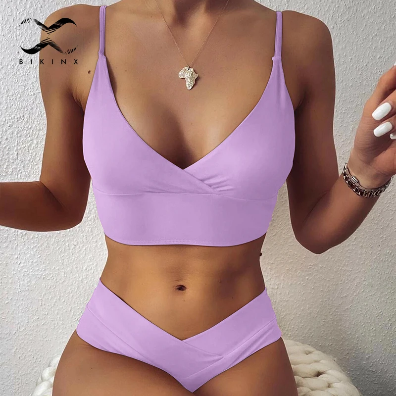 high cut bandeau bathing suit