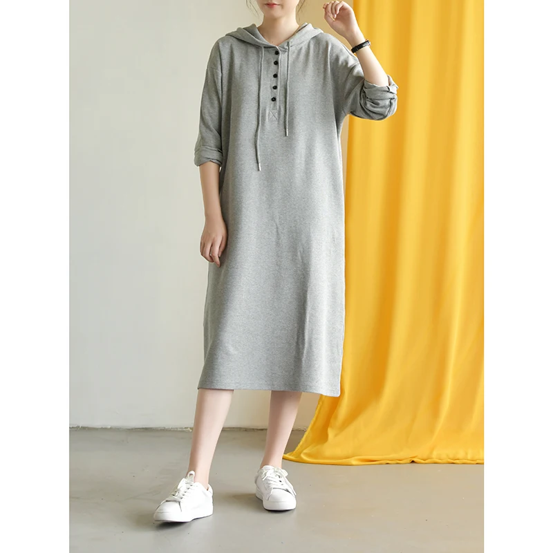 

TRCP Spring Autumn Women Casual Ultra Loose Plus Size Cotton Sweatshirts