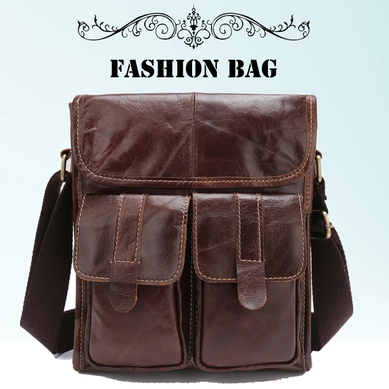 Натуральная кожаная сумка-мессенджер для мужчин кожаная сумка на ремне Модные Винтажные Сумки через плечо мужские деловые сумки KSK