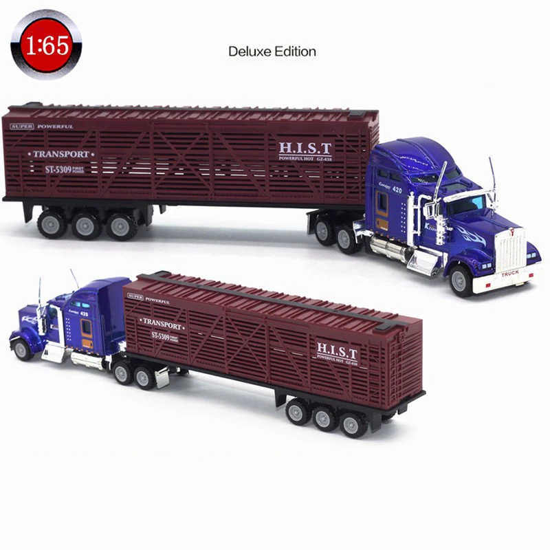 

1:65 Alloy Model Engineering Vehicles Long-distance Transport Vehicle High Imitation Lengthen Car for Children Kids Best Gift