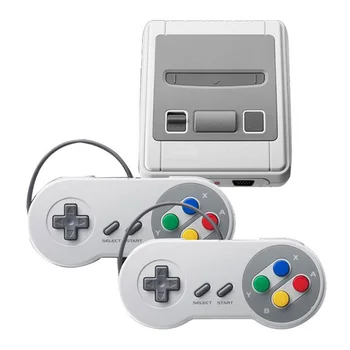 

ALLOYSEED SNES Mini Game Console Double Players Handheld HDMI Output Built-in 621 Retro Classic Video Gaming Player