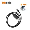 Promoción DRadio 8Pin Cable de programación USB para Motorola GM1200 GM1280 GM300 GM338 GM340 GM350 GM360 GM380 Pro5150 Radios 878g5VQX