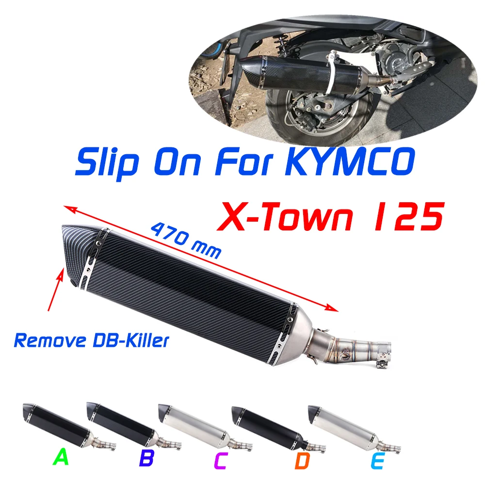 Slip On for Kymco Xtown125 x town 125 Exhaust Muffler EscapeExhaust