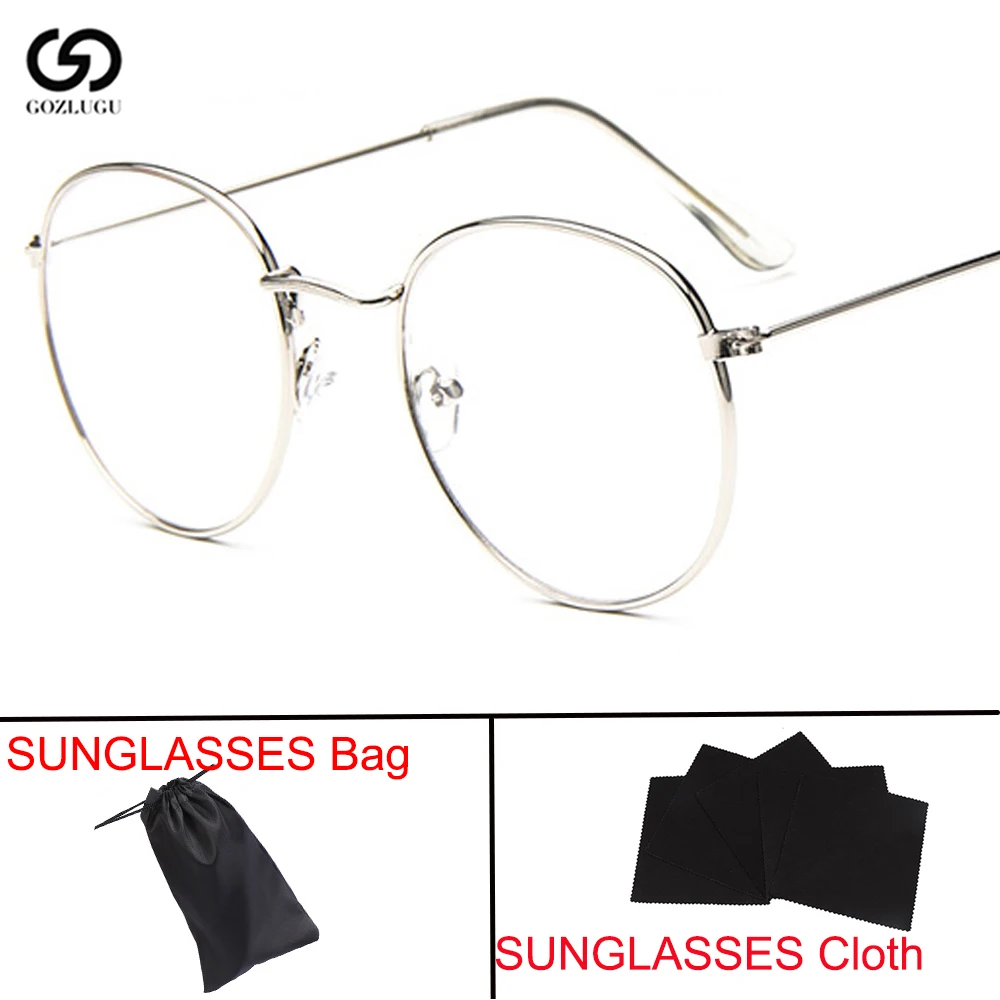 Круглые простые прозрачные очки ульсветильник Кая Металлическая Декоративная