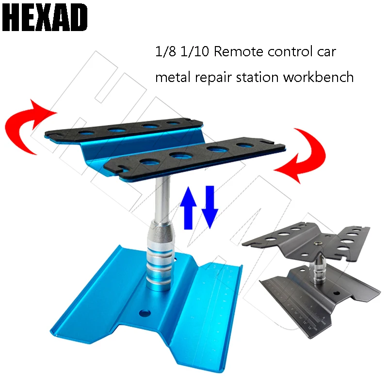 

1PC 1/8 1/10 RC Cars Metal Repair Station Work Stand Assembly Platform For RC Rock Crawler Climbing Cars Model Parts Accessories