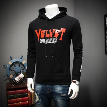 

Plus Fat plus Size Tide Men's Wear Coat Autumn Style Young Students Hoodie Leisure Sports Fat Man Sweater