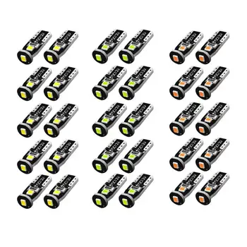 

10pcs T10 1W 3030 3SMD Canbus Car LED Reading License Plate Light Bulbs