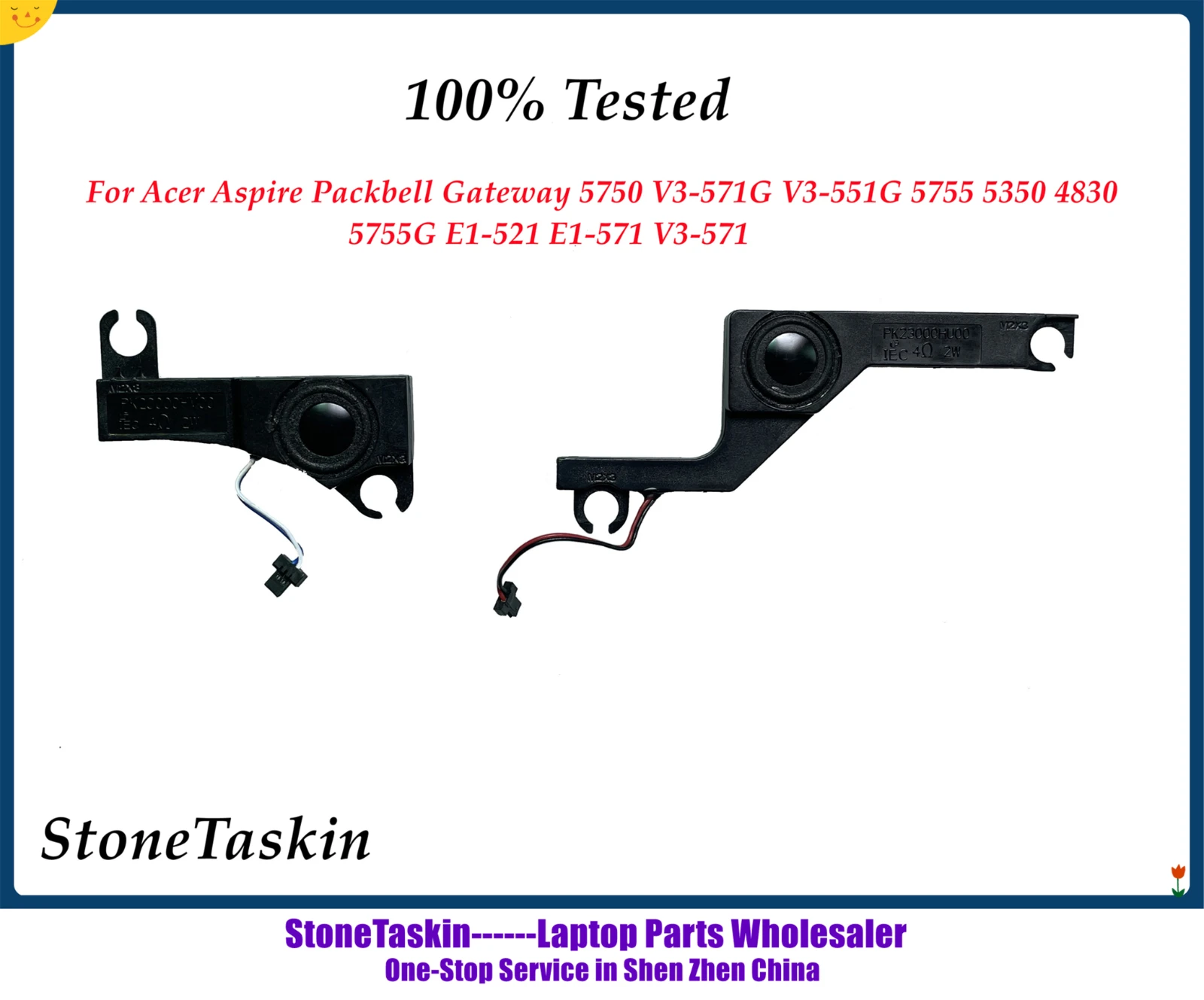 Оригинальный динамик для ноутбука StoneTaskin Acer Aspire Gateway 5750 5750G V3-571G 5755 5350 4830G V3-551G E1-521 |