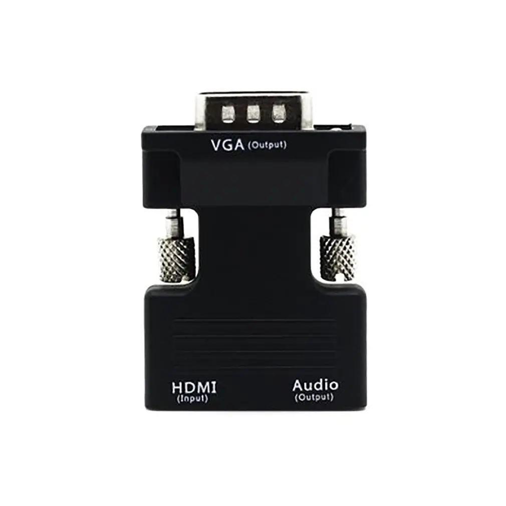 HDMI мама к VGA папа адаптер Поддержка аудио поставляется с 3,5 мм стерео аудио кабель+ Micro USB шнур