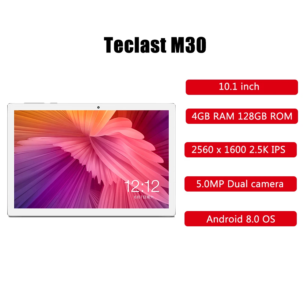 Teclast M30 4G Phablet Android 8,0 MTK X27 1,4 GHz Decore cpu 4 Гб ram 128 ГБ eMMC rom 5.0MP+ 2.0MP gps 10,1 дюймов 2,5 K ips планшетный ПК