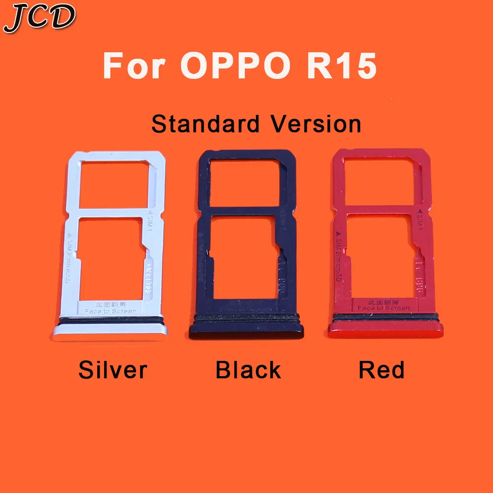 JCD для OPPO R15 держатель лотка для sim-карты слот для sd-карты держатель заменитель адаптера Часть