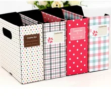 

free shipping desktop storage box stationery books storage book and pen