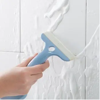 

Useful Bathroom Clean Brush Bent Handle Glass Wiper Toilet Bowl Wall Floor Cleaner Brushes Corner Rim Cleaning Window Brush