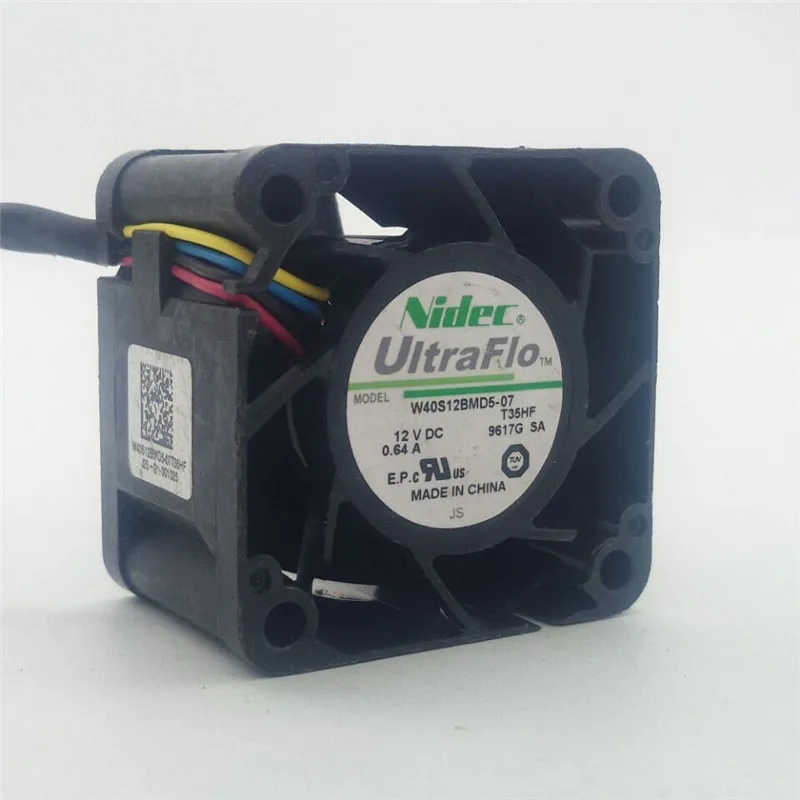 Для Nidec 4028 W40S12BMD5 07 4 см 12 В 0.64A охлаждающий вентилятор для