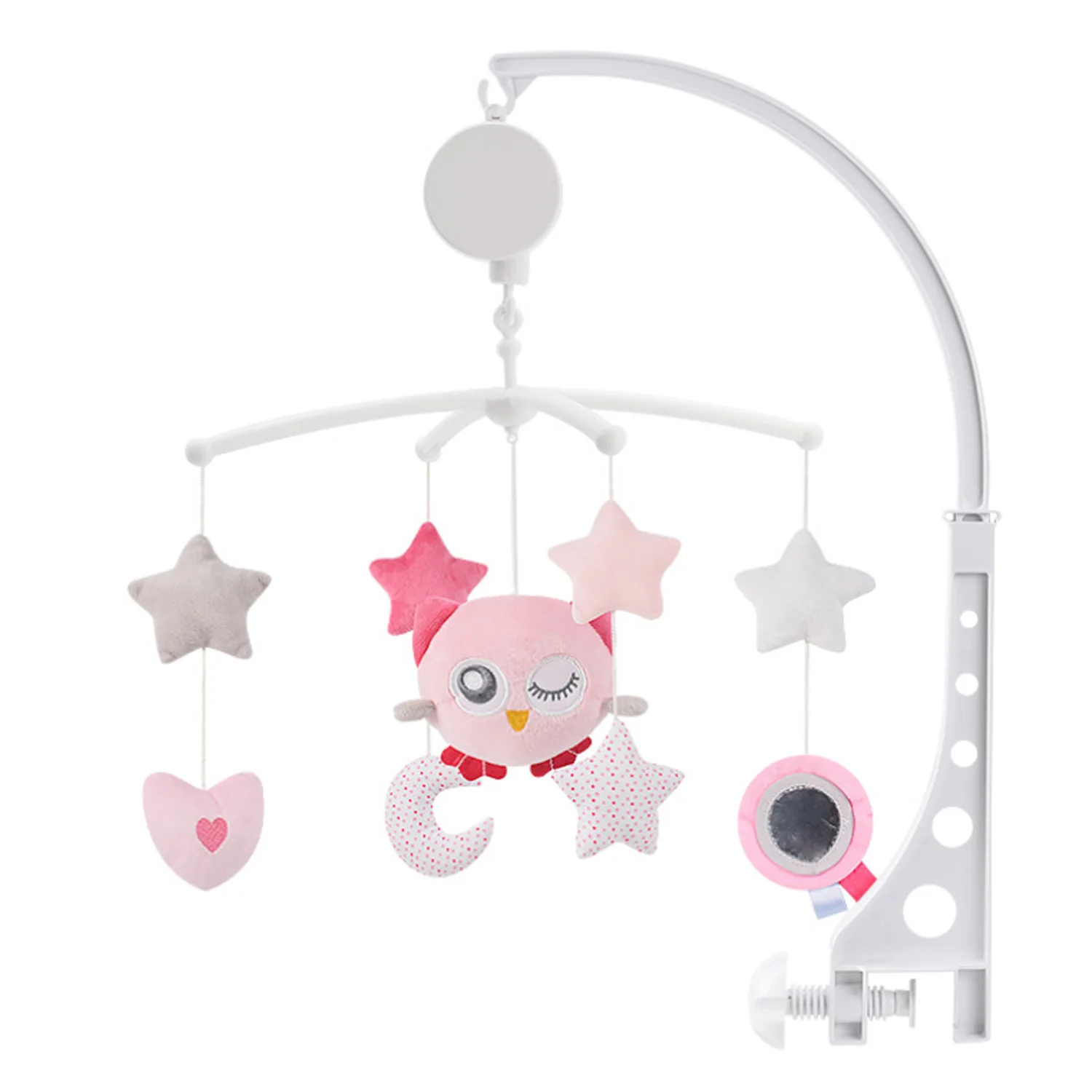 Owl Милая кукла из мультфильма из мягкого плюша, подвесная вращающаяся детская кроватка, колокольчик, музыкальная Мобильная погремушка, вращающийся кронштейн, держатель, музыкальная кровать, колокольчик, игрушка - Цвет: Owl