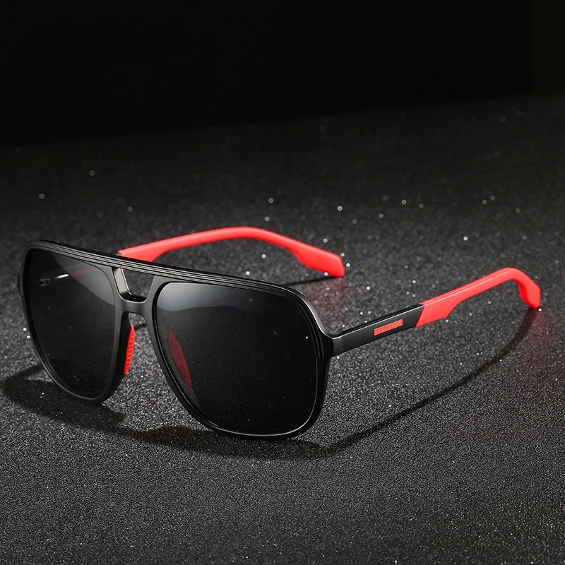 

2020 new men's TR90 casual square large frame HD polarizer wild sunglasses fashion trend sunglasses
