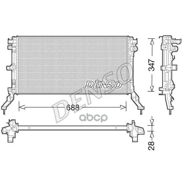 Радиатор Drm23039 Denso арт. DRM23039