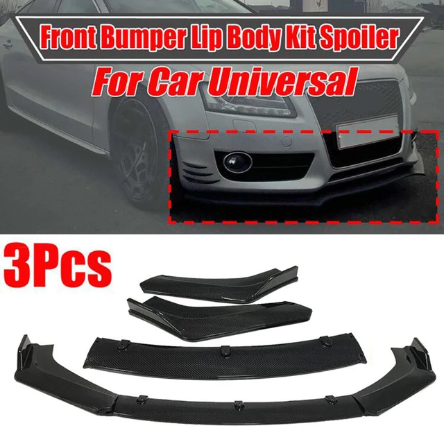 New Universal Car Front Bumper Splitter Lip Body Kit Spoiler Diffuser For Audi  A5 Sline S5