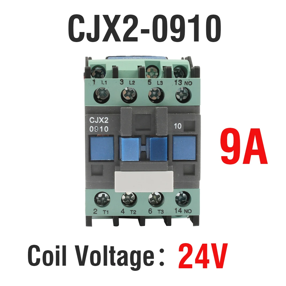 CJX2-1210 1810 0910 2510 LC1 контактор переменного тока 110V ac 12A 50 Гц/60 Гц оригинальная lc1-D1210 12V 24V 36V 48V 110V 220V 380V - Цвет: 0910-24V