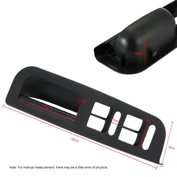

Hot Car Master Window Switch Control Panel Trim Bezel + 3 Interior Door Grab Handle Set for VW Jetta Golf MK4 1999-2004 for Cars