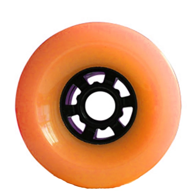 90 мм Электрический скейтборд колесо демпфирования скейтборд колесо для SHR78A PU колесо мягкое сопротивление длинное бортовое колесо - Цвет: Orange
